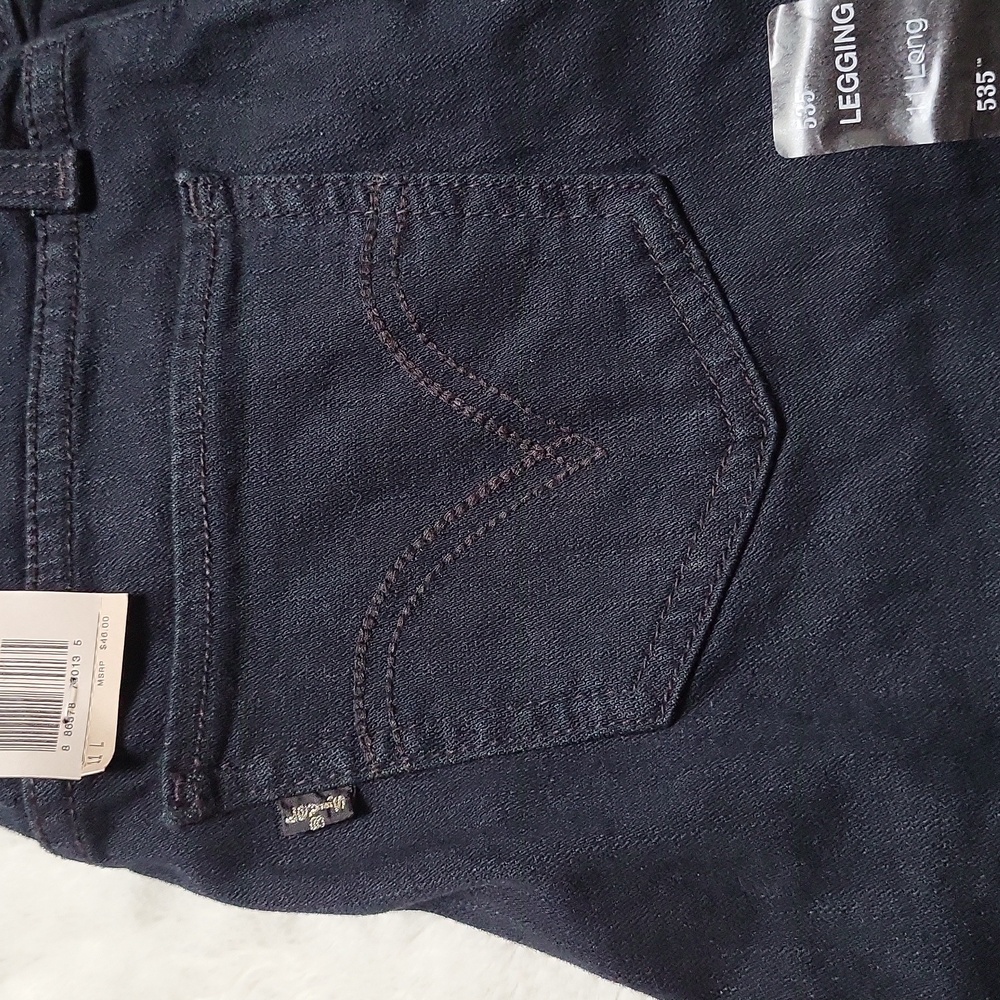 LEVI'S 535 Ultra Low-Rise Legging Jeans Size 11 Long, New With Tags - Picture 5 of 16
